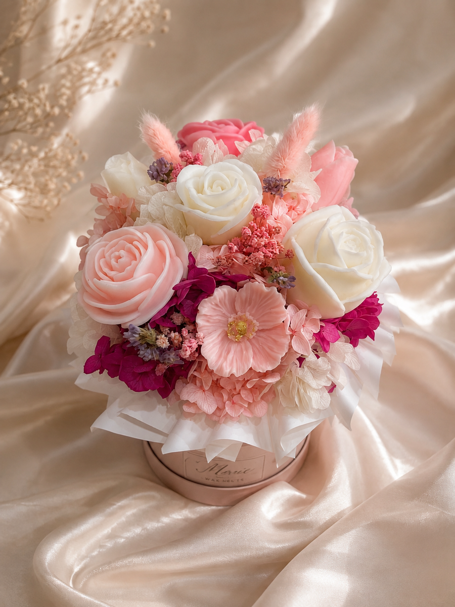 Luxury Handmade Candle Bouquet | Summer Bless Flower Gift Box