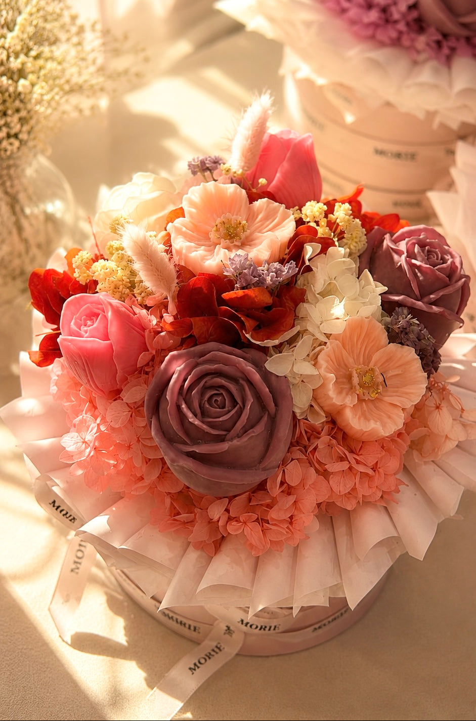 Luxury Handmade Candle Bouquet | Blossom Bloom Flower Gift Box