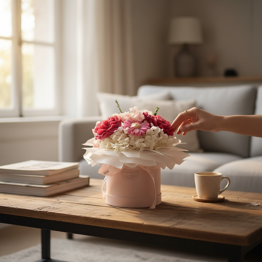 Gentle Heir | Bespoke Candle Bouquet Flower Box