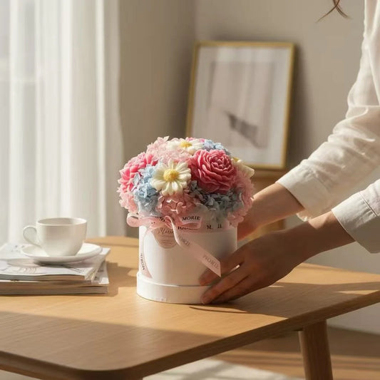 Luxury Handmade Candle Bouquet | Galaxy Whisper Flower Gift Box