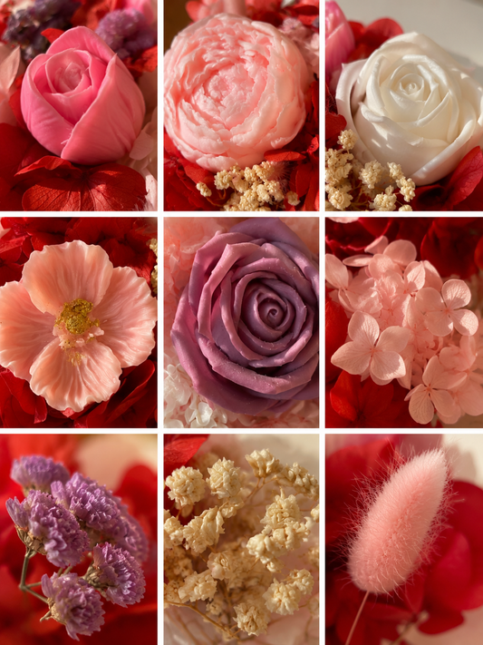 Luxury Handmade Candle Bouquet | Blossom Bloom Flower Gift Box