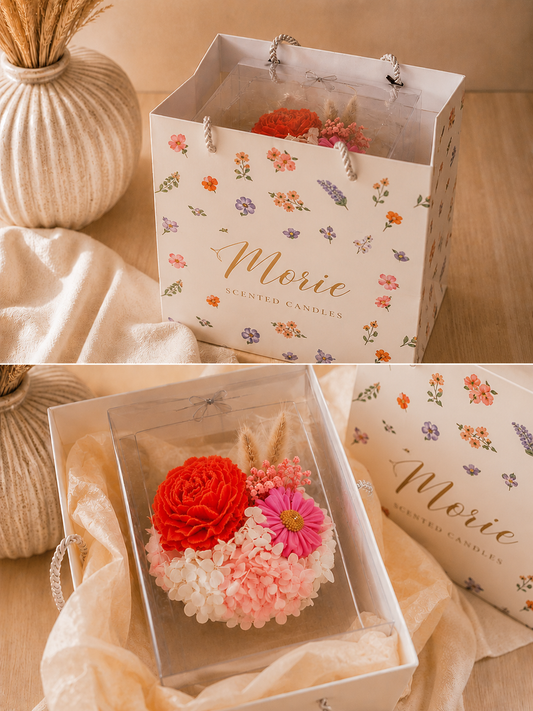 Luxury Handmade Candle Bouquet | Peony Kiss